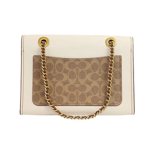 Coach parker 18 in signature canvas with rivets